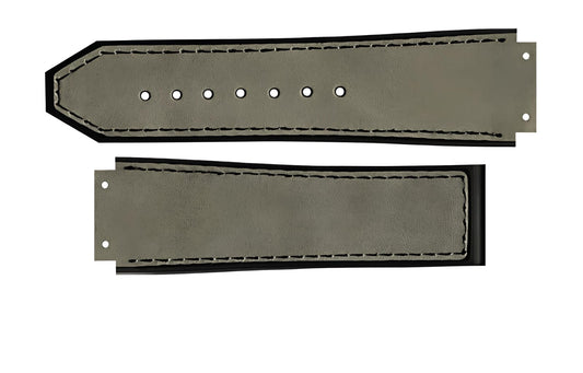 Premium Hybrid Leather & Rubber Watch Strap - Compatible with Hublot Big Bang