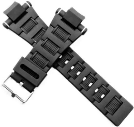 Premium Compatible Casio Compatible Strap Black Color 30 mm Resin Watch Strap (100% Perfect Fit)